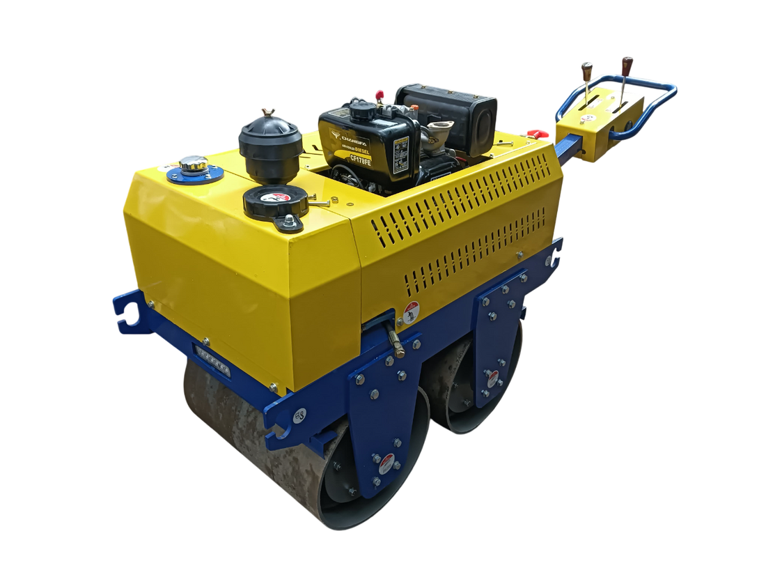Walk Behind Roller in India — Vibratory Double Drum Compactor Guide