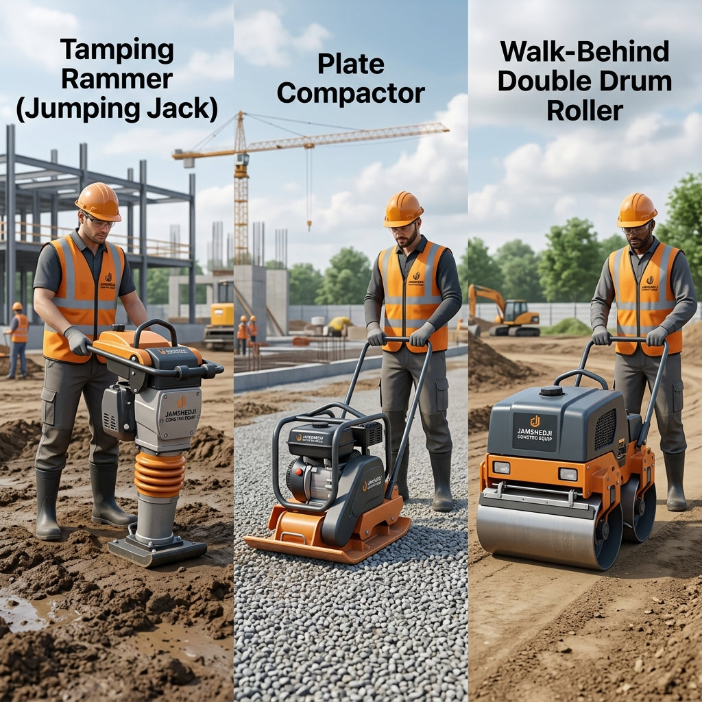 Tamping Rammer vs Plate Compactor vs Roller: Which Compactor for Which Soil